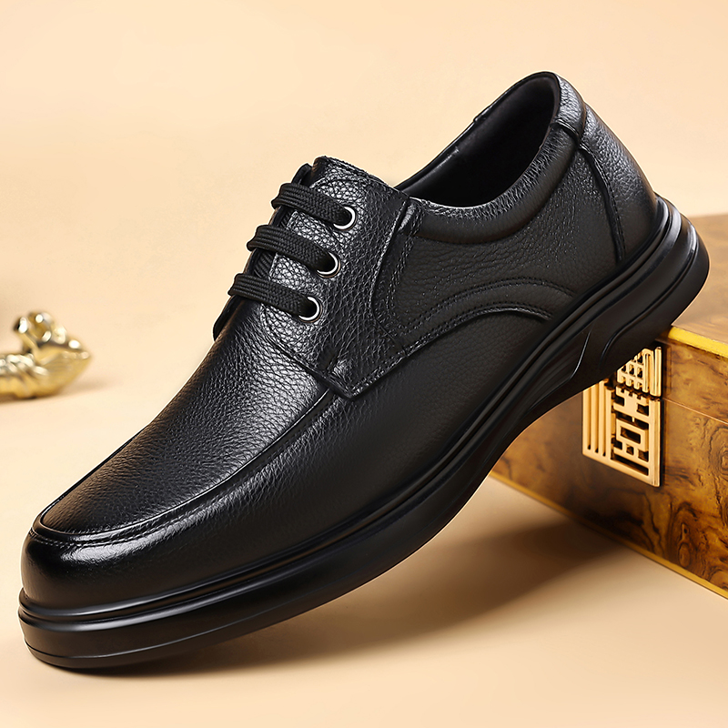 Formal Men Daily Wear Footwear - 남성 가죽 레이스업 옥스퍼드 슈즈 논슬립