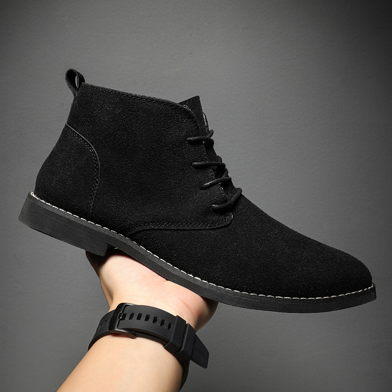 남성용 영국 스타일 브라운 첼시 부츠 하이탑 드레스 슈 - Men Formal Wear With Boots 리뷰 및 가격