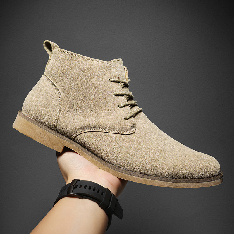 남성용 영국 스타일 브라운 첼시 부츠 하이탑 드레스 슈 - Men Formal Wear With Boots 리뷰 및 가격