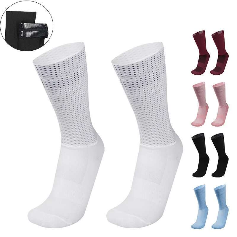 에어로 실리카 새로운 젤 여름 양말 자전거 팀 미끄럼  - Sock Garter Men 리뷰 및 가격