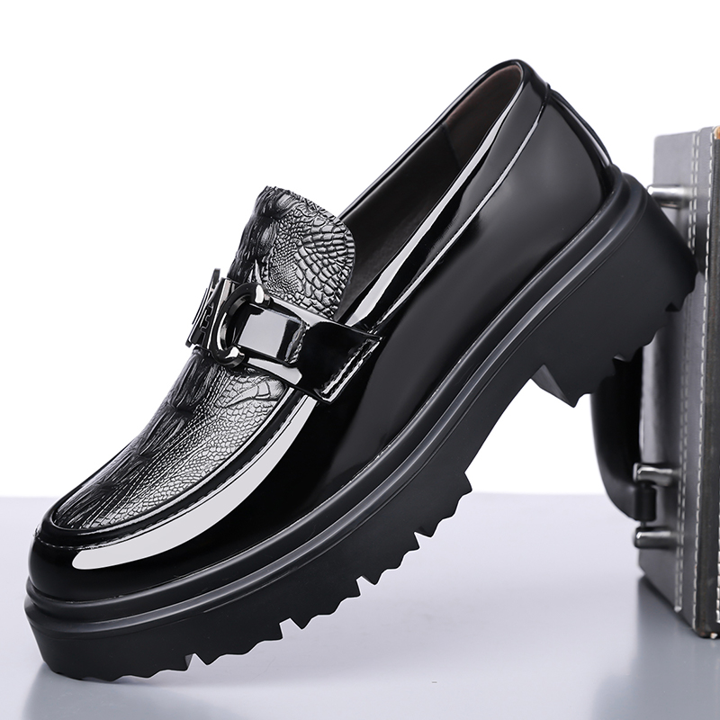 남성 가죽 신발 봄 브리티시 스타일 두꺼운 밑창 캐주얼 - Formal Men Daily Wear Footwear 리뷰 및 가격
