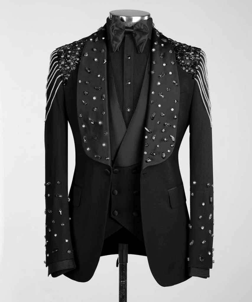 남자를위한 고급스러운 맞춤형 웨딩 정장 3 조각 블레이 - Men Formal Wear Modern 리뷰 및 가격