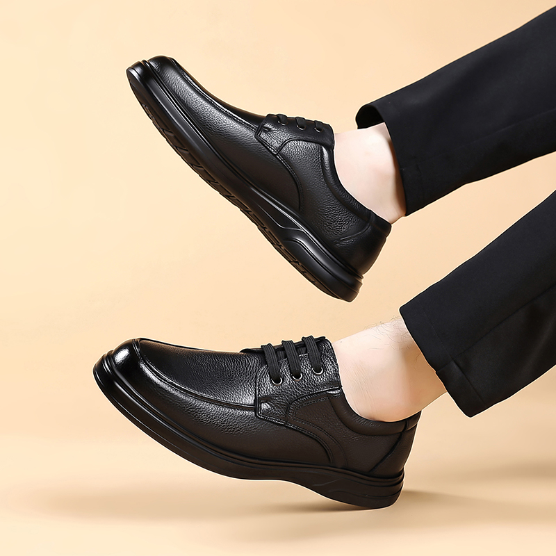 남성 가죽 레이스업 옥스퍼드 슈즈 논슬립 솔 비즈니스  - Formal Men Daily Wear Footwear 리뷰 및 가격