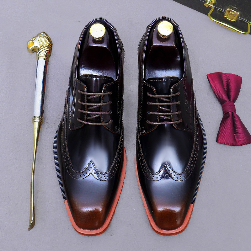 남성용 정품 가죽 옥스퍼드 로우탑 고품질 정장 비즈니스 - Formal Men Daily Wear Footwear 리뷰 및 가격