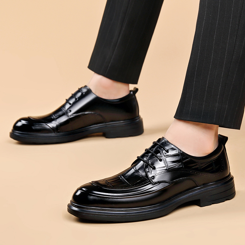 고급 남성용 비즈니스 정장용 가죽 구두, 우아한 디자인 - Formal Men Daily Wear Footwear 리뷰 및 가격