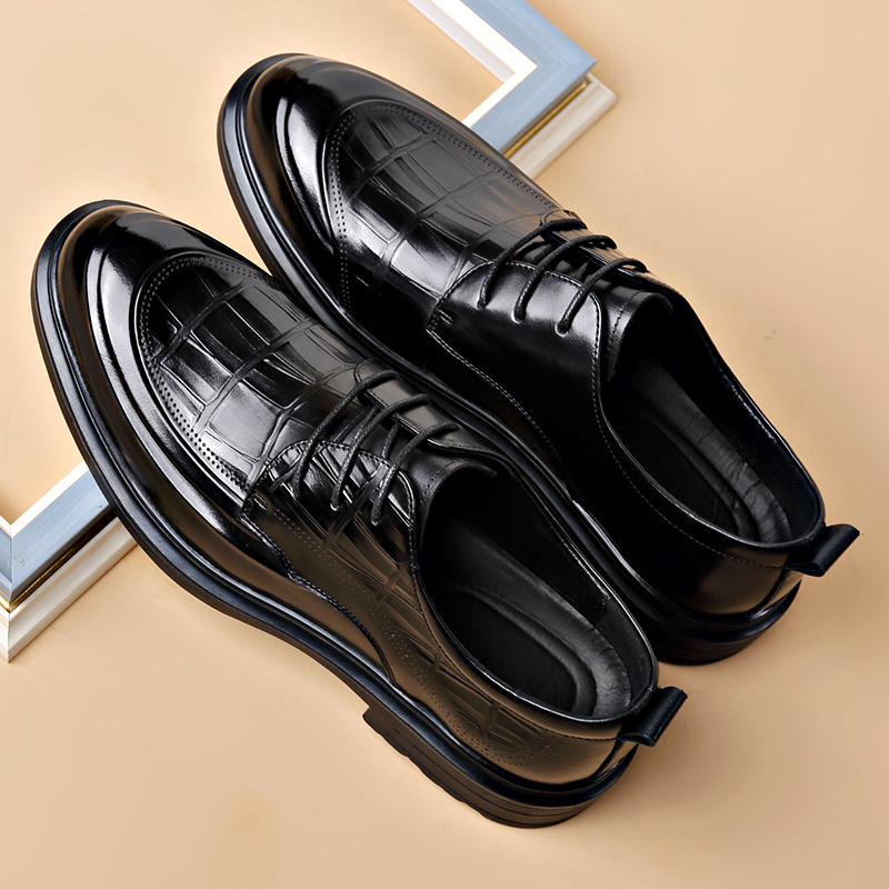 고급 남성용 비즈니스 정장용 가죽 구두, 우아한 디자인 - Formal Men Daily Wear Footwear 리뷰 및 가격