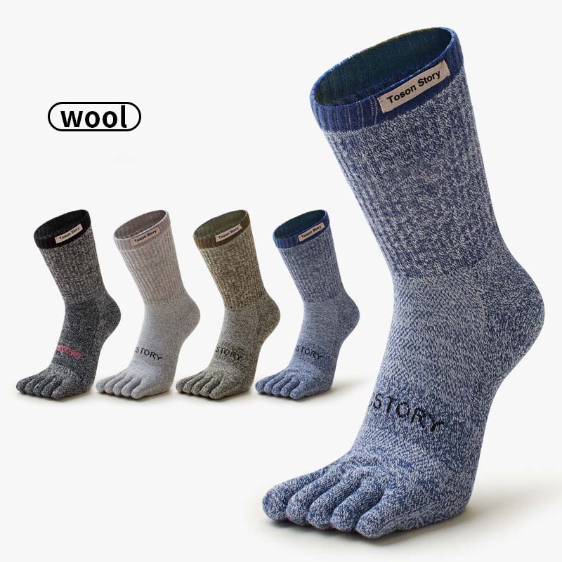 메리노 울 다섯 손가락 스포츠 양말 땀 흡수 항균 가을 - Sock Garter Men 리뷰 및 가격