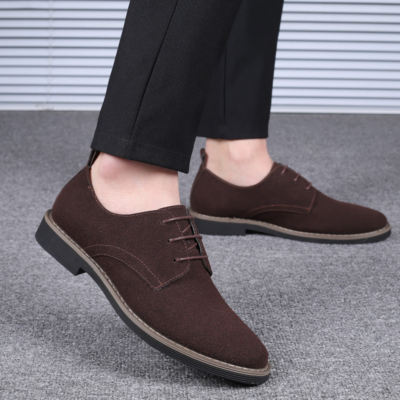 남성용 네이비 블루 스웨이드 가죽 옥스퍼드 슈즈, 레이 - Formal Men Daily Wear Footwear 리뷰 및 가격
